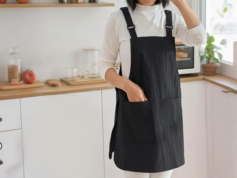 NEWGEM Waterproof Apron with Pockets for Women Cooking Painting Baking Gardening - Image 2